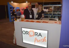 Orora Fresh are worldwide packaging suppliers from Canada with Shawn Mckenzie, Tony Sbrocchi and Hayley Desjarlais proudly showing the different options to visitors at the show.